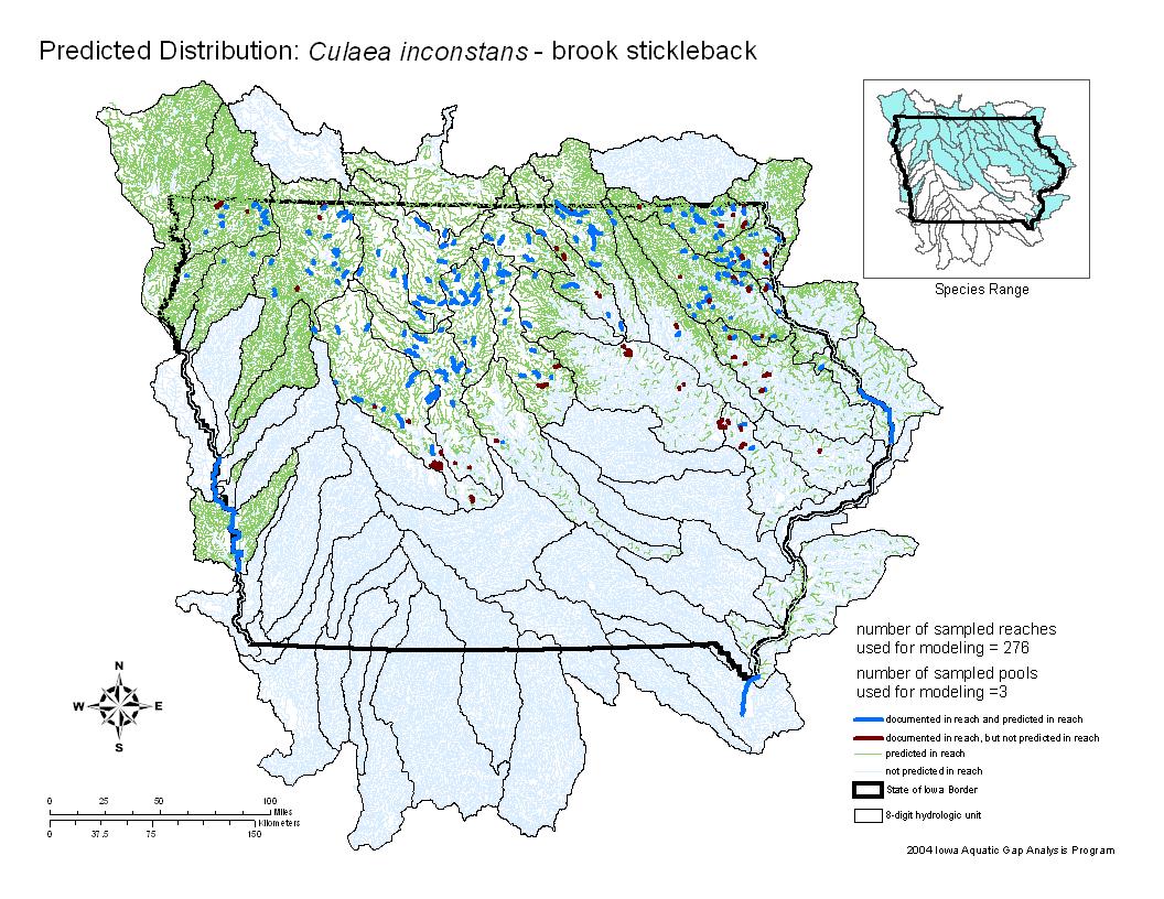 Brook Stickleback Distribution