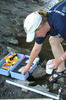 Volunteer water monitoring can be a part of assessing the watershed.