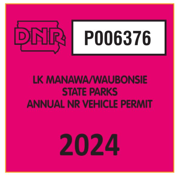 Vehicle Entrance Permit Decal, 2024