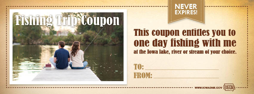 Fishing Trip Coupon from the Iowa DNR