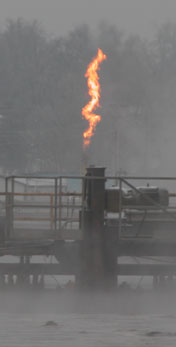Image of a flare operating