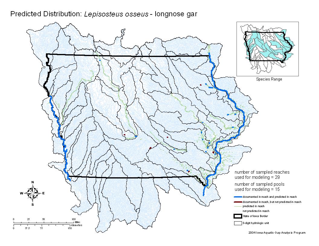 Longnose Gar Distribution