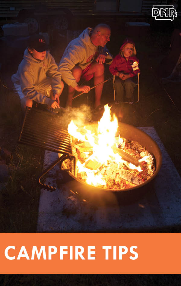 People gathered around a campfire