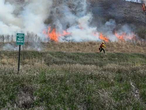 Crews conducting prescribed fires in southwest Fremont County