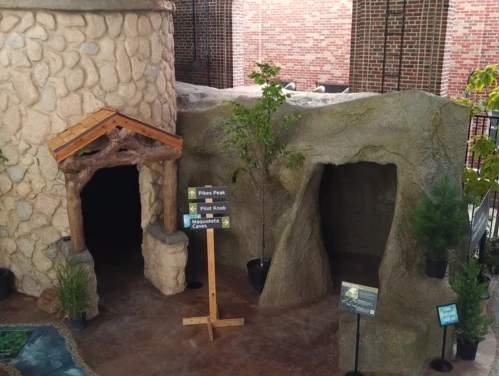 This image shows the new hands-on attraction at the DNR building at the Iowa State Fair - the Conservation Discovery Area.