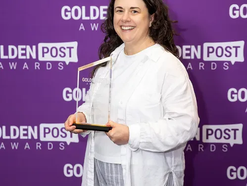 Iowa DNR social media specialist Jess Brown named Professional of the Year at the annual Government Social Media Conference Golden Post Awards in New Orleans 