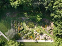 Ariel view of the Butterfly Garden