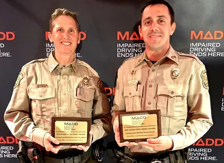 DNR Sergeant Billerbeck and Officer Graves awarded MADD Hero Awards