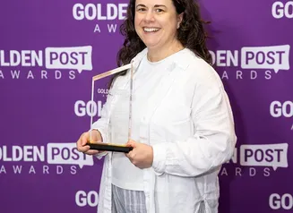 Iowa DNR social media specialist Jess Brown named Professional of the Year at the annual Government Social Media Conference Golden Post Awards in New Orleans 