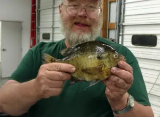 DNR Fisheries Research Technician Mark Richardson