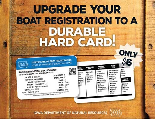 Upgrade Your Boat Registration to a Durable Hard Card poster
