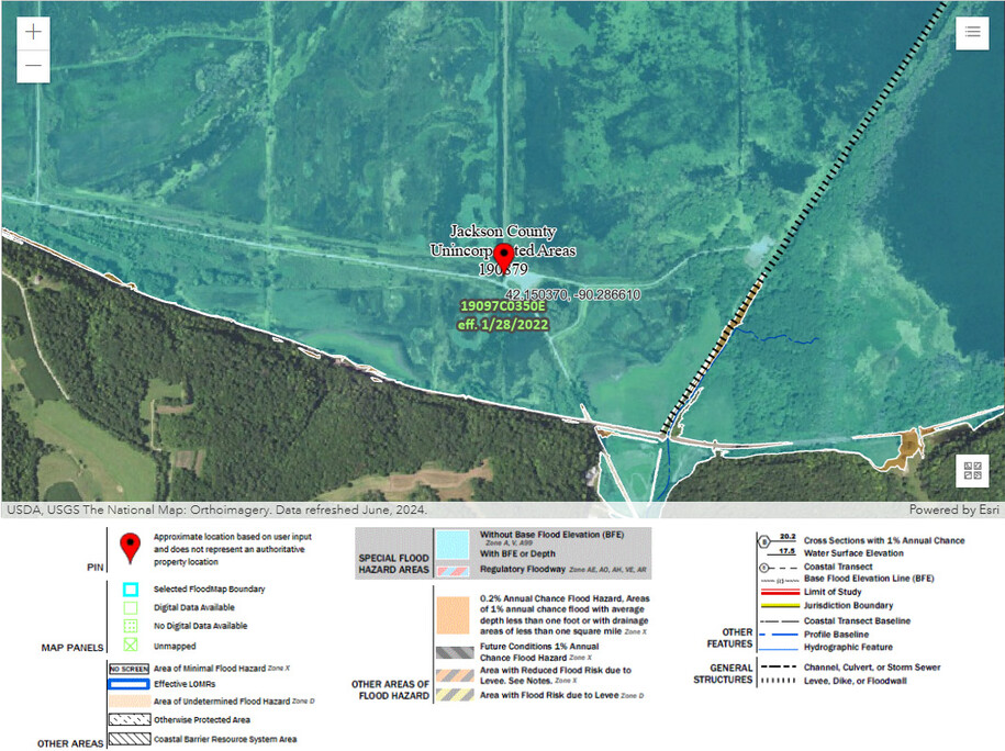 Map of Green Island Wildlife Management Area FIRMette