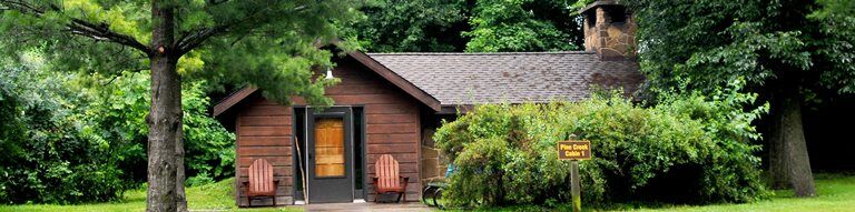 Cabin one at Pine Lake State Park.