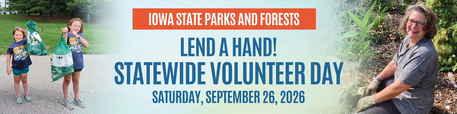 Iowa's Statewide Volunteer Day, Sept 26, 2026